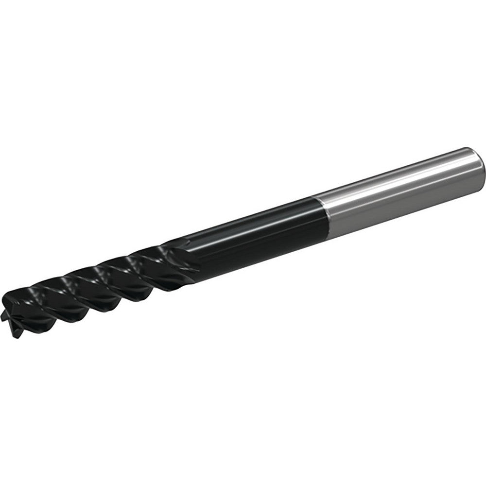 Widia 7008505 Corner Radius End Mill 3/8" Dia, 7/8" LOC, 38 deg Helix, WU20PE Coated, Corner Radius End, Centercutting Series W501