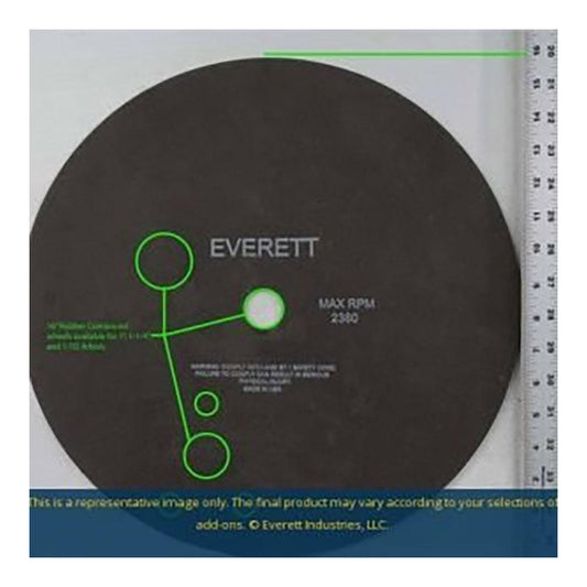 Everett 16" #1410 Cutoff Wheel 16" Dia, 0.1" Thick, 1" Hole