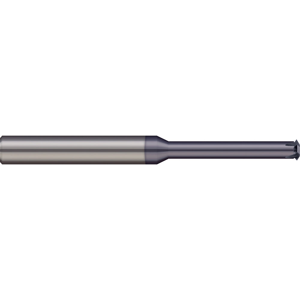 Micro 100 TM-140-12X Single Profile Thread Mill 10-24 to 10-56, 24 to 56 TPI, Internal & External, 3 Flutes, Solid Carbide