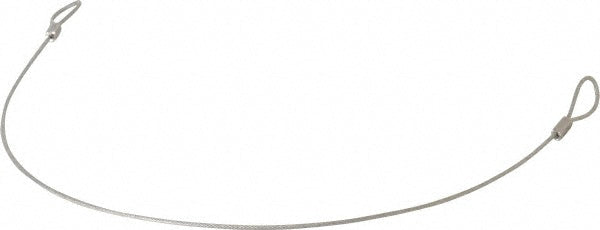 Value Collection P20028 18" Long, Steel Cable Loop & Loop End, Quick Release Pin Lanyard