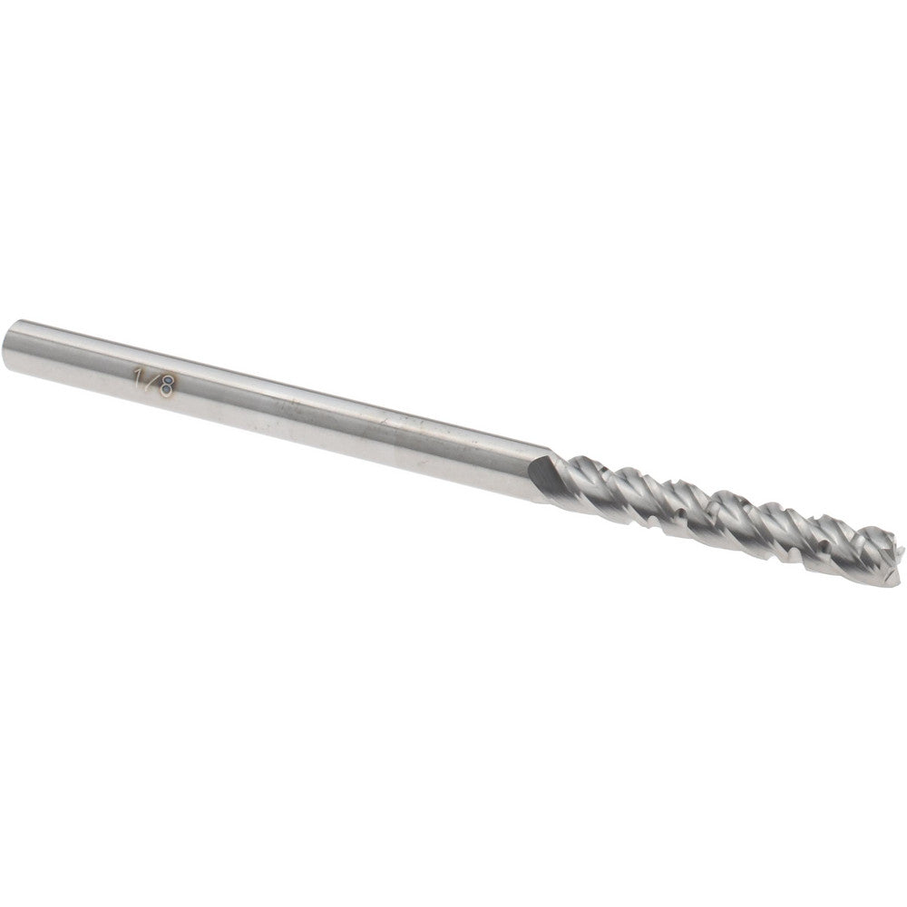 Accupro 67940171 Roughing & Finishing End Mill 1/8" Dia, 4 Flutes, Square End, Chipbreaker, Solid Carbide