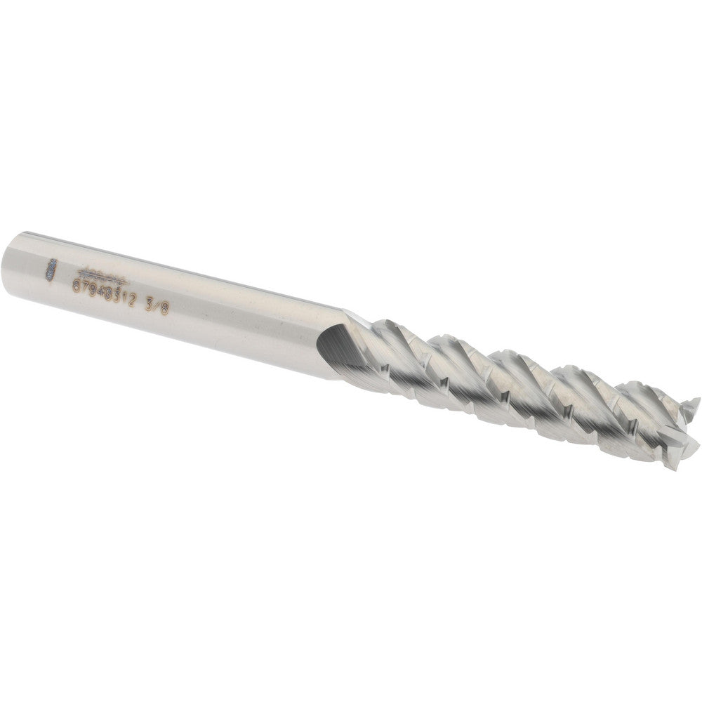 Accupro 67940312 Roughing & Finishing End Mill 3/8" Dia, 4 Flutes, Square End, Chipbreaker, Solid Carbide
