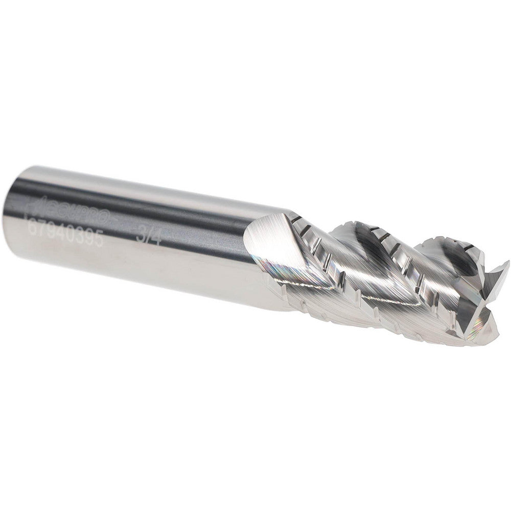 Accupro 67940395 Roughing & Finishing End Mill 3/4" Dia, 4 Flutes, Square End, Chipbreaker, Solid Carbide