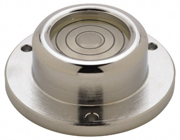 Geier & Bluhm, Inc. 2-16019 1-3/4 Inch Base Diameter x 0.63 Inch Overall Height, 3 Circles, Brass Bull's Eye Circular Level