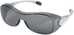 MCR Safety OG112AF Safety Glasses Anti-Fog, Polycarbonate, Gray Lenses, Full-Framed