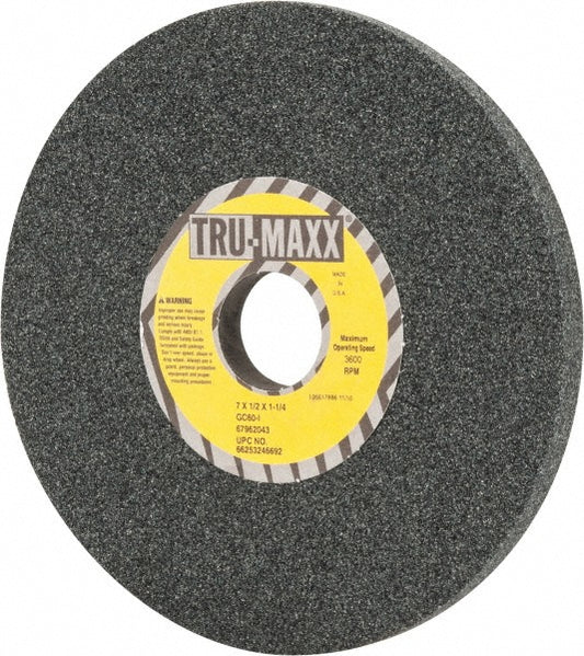 Tru-Maxx 66253246692 Surface Grinding Wheel 7" Dia, 1/2" Thick, 1-1/4" Hole, 60 Grit, I Hardness
