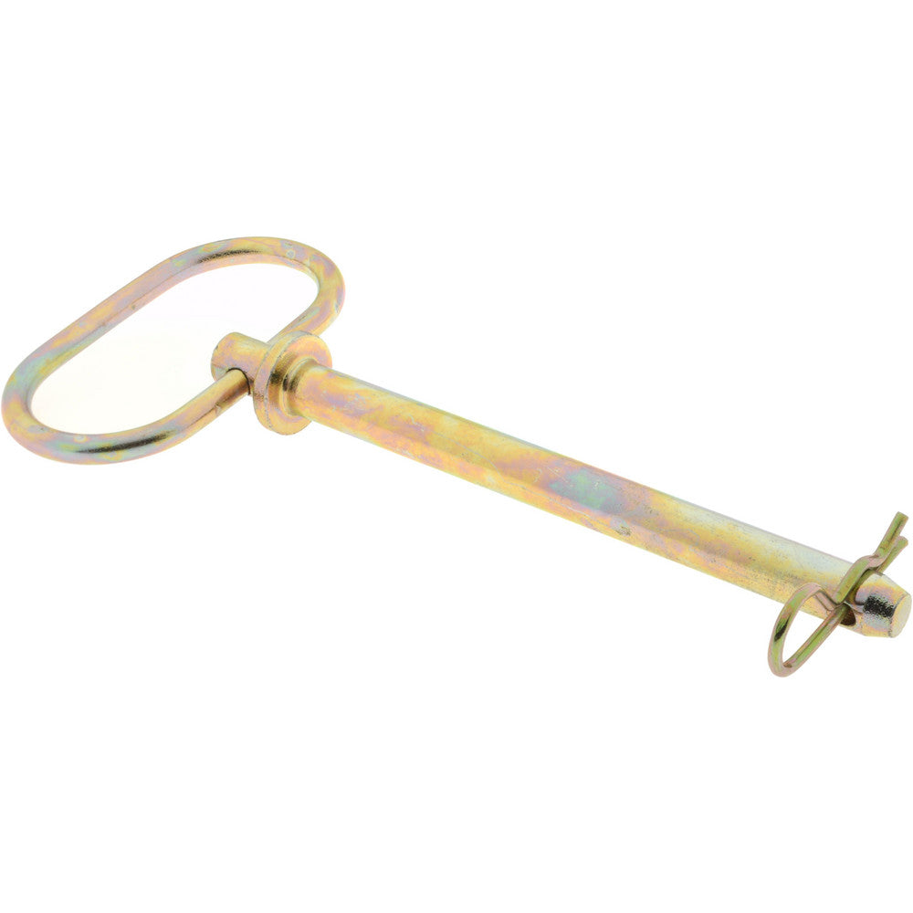 Value Collection P20062 3/8" Pin Diam, 4-3/8" Long, Zinc Plated Steel Pull Ring Hitch Pin