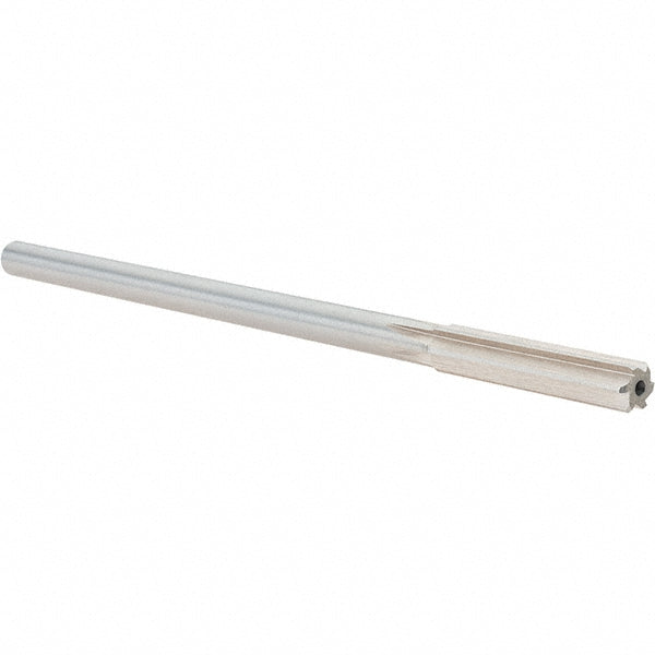 Alvord Polk 10582 Chucking Reamer 0.3170" Dia, 6" OAL, 1-1/2" Flute Length, Straight Flute, Straight-Cylindrical Shank, HSS