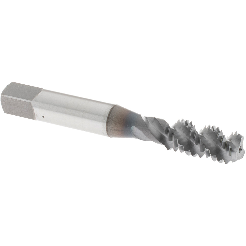 OSG 1430908 Spiral Flute Tap 3/8-16, UNC, 3 Flute, Bottoming Chamfer, 3B Class of Fit, High-Speed Steel, TiCN Finish