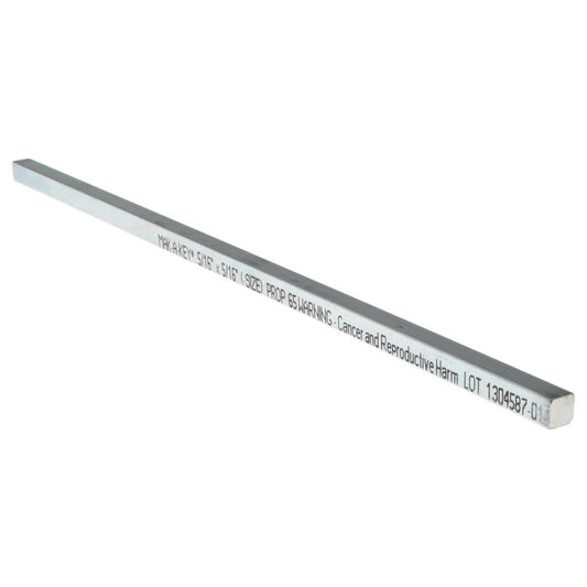 Mak-A-Key 3103120312-12 Undersized Key Stock 5/16" High, 5/16" Wide, 12" Long, Steel, Zinc-Plated