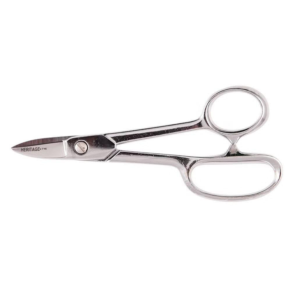 Heritage Cutlery 716 High Leverage Shears Scissors & Shears 7" OAL, 1-3/8" LOC, Chrome-Plated Blades