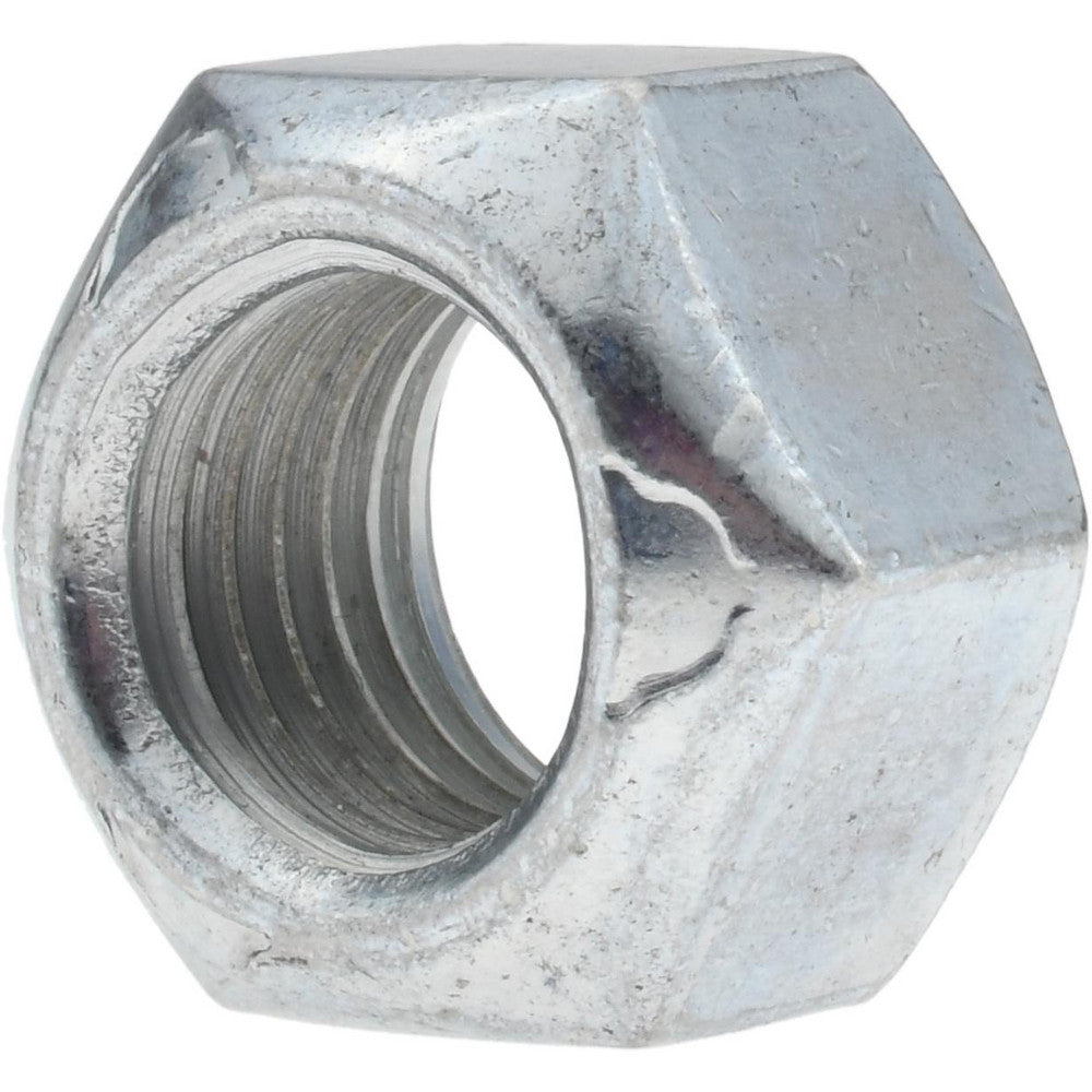 Value Collection 738062PS Hex Lock Nut Distorted Thread Lock, M24x3, Grade 8 Steel, Zinc Finish