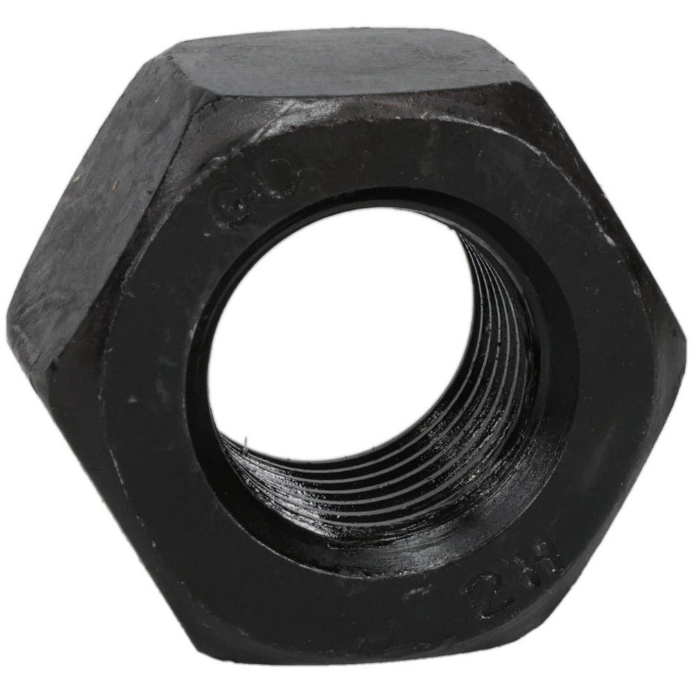 Value Collection R20220PS Heavy Hex Nut M22x2.5, Grade 2H Steel, Bright/Uncoated Finish