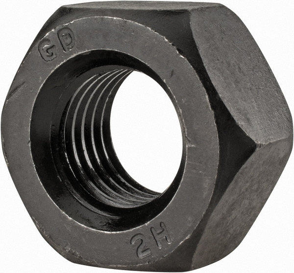 Value Collection R20240PS Heavy Hex Nut M24x3, Grade 2H Steel, Bright/Uncoated Finish