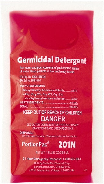 PortionPac 201N All-Purpose Cleaner 1 oz Packet, Disinfectant