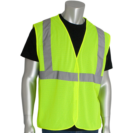 PIP 302-MVGLY-2X High Visibility Vest  2X-Large, General Purpose & Surveyor's Vest,  ANSI Class 2