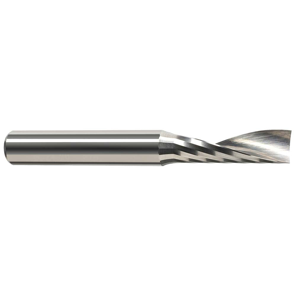 Harvey Tool 51932 Spiral Router Bit 1/2" Dia, 2-5/8" LOC, 1/2" Shank Dia, 1 Flute, Upcut