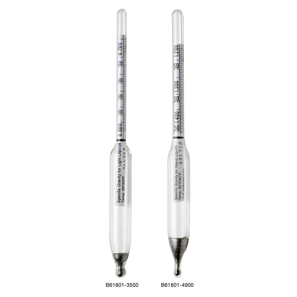 H-B Instruments 618017200 300mm Long, Steel Specific Gravity Hydrometer