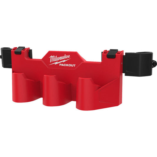 Milwaukee Tool 48-22-8604 Tool Box Case & Cabinet Accessories Accessory Type Battery Rack  Material Durable ABS  For Use With PACKOUTâ„¢ Modular Storage System  Color Red  Overall Thickness 5.2in  Material Family Plastic