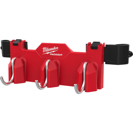 Milwaukee Tool 48-22-8606 Tool Box Case & Cabinet Accessories Accessory Type Hook  Material Durable ABS  For Use With PACKOUTâ„¢ Modular Storage System  Color Red  Overall Thickness 5.75in  Material Family Plastic