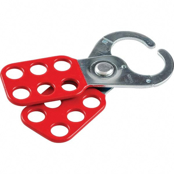 Brady 133161 Lockout Hasp Scissor-Action Hasp, Single Jaw, 6 Padlocks