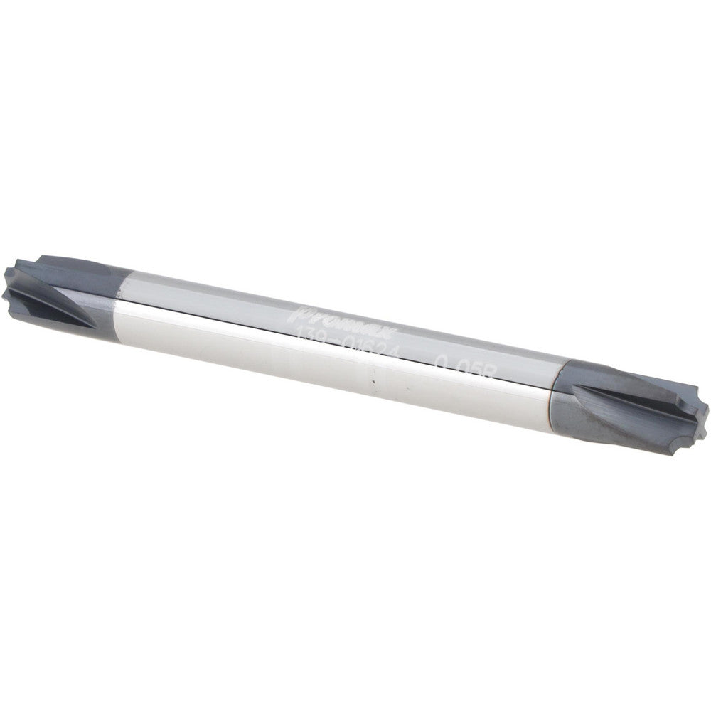 ProMax 139-01624 Corner Rounding End Mill 0.05 mm Radius, 1/4" Dia, 4 Flutes, Solid Carbide