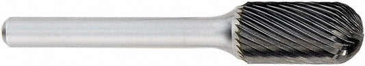 OSG 902-2500 Abrasive Burr SC-1*, 1/4" Cut Dia, Ball Nose Cylinder, Single Cut