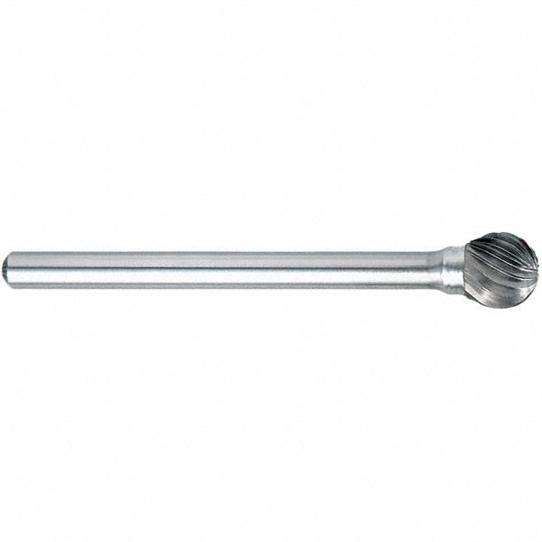 OSG 915-0007 Abrasive Bur SD-51, 1/4" Cut Dia, Ball, Single Cut