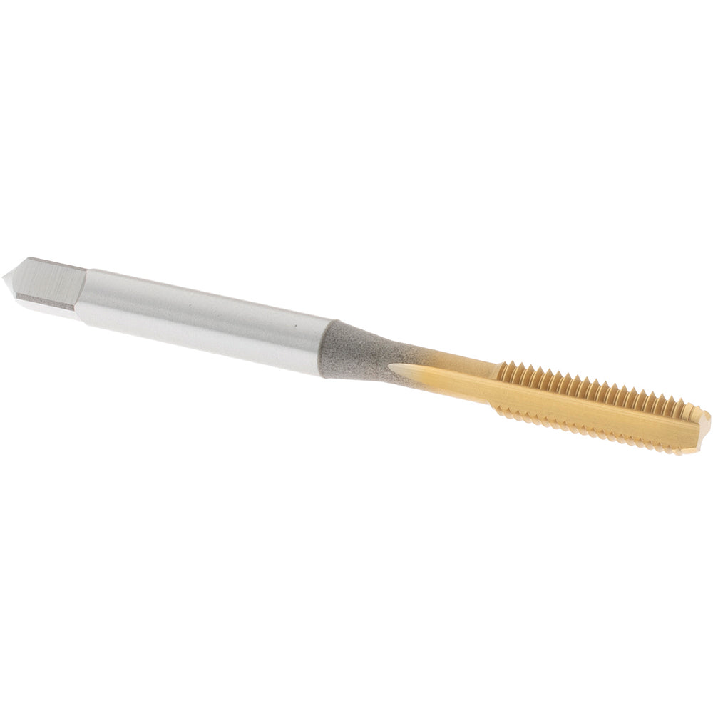 OSG 1051105 Straight Flute Tap #10-32 UNF, 3 Flute, Bottoming Chamfer, 2B Class of Fit, High-Speed Steel, TiN Finish