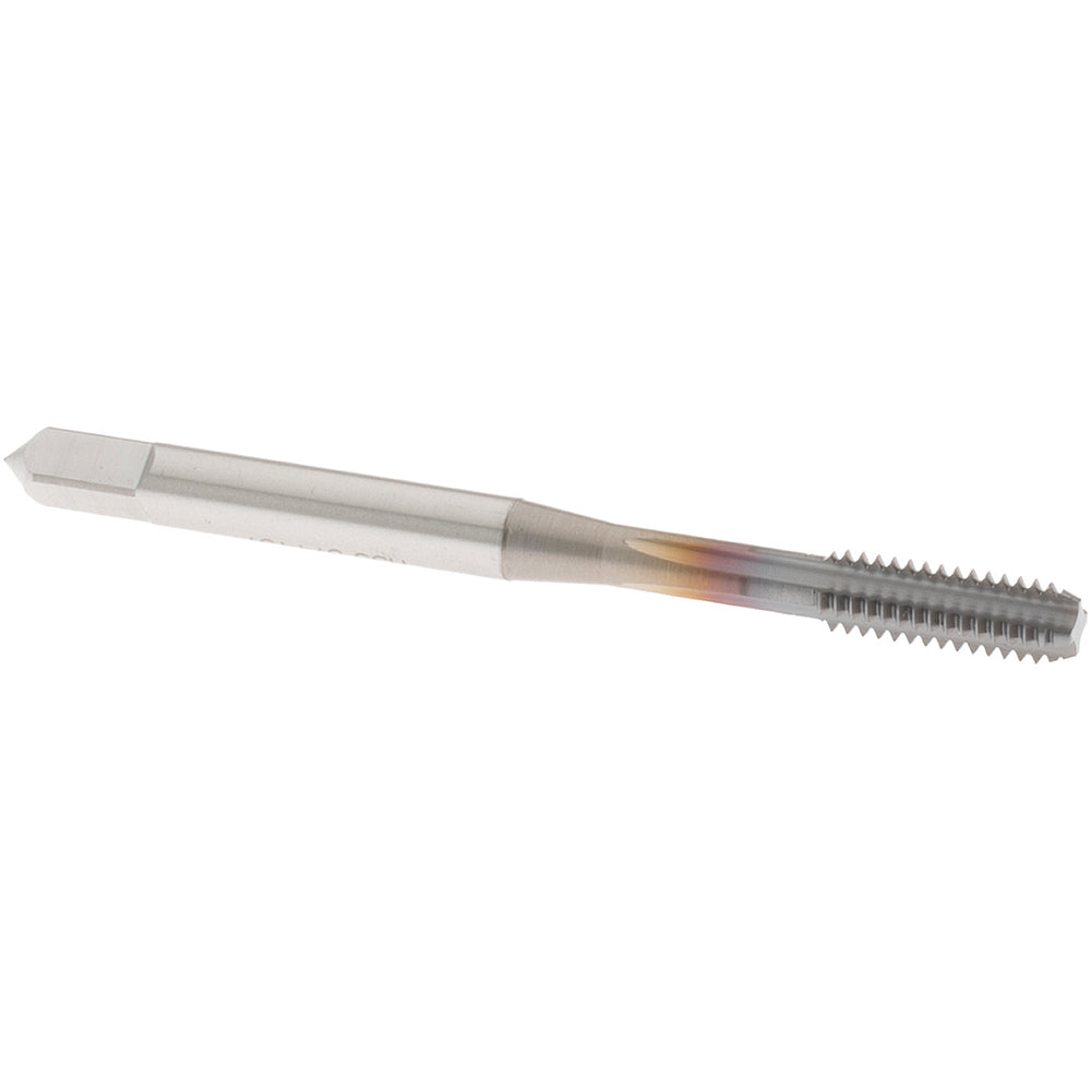 OSG 1024408 Straight Flute Tap #8-32 UNC, 4 Flute, Bottoming Chamfer, 2B Class of Fit, High-Speed Steel, TiCN Finish