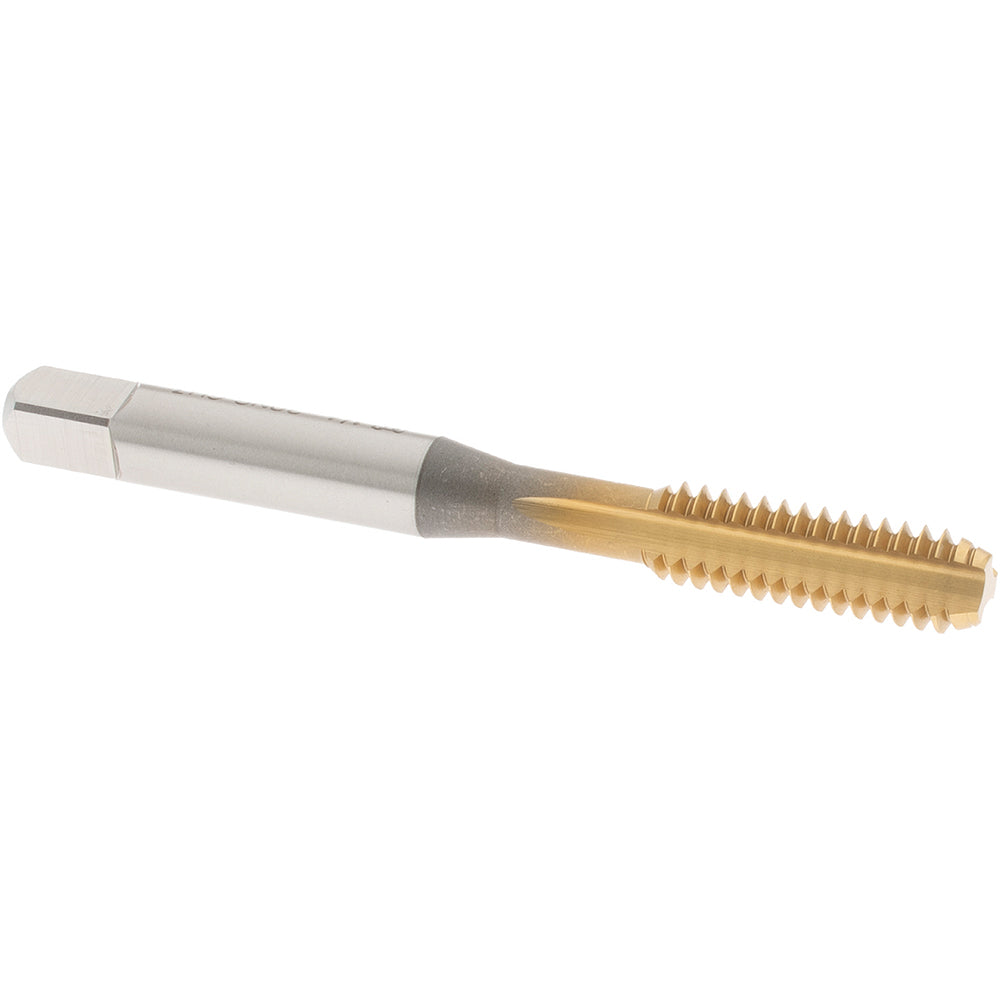 OSG 1170205 Straight Flute Tap 1/4-20 UNC, 3 Flute, Bottoming Chamfer, 3B Class of Fit, High-Speed Steel, TiN Finish