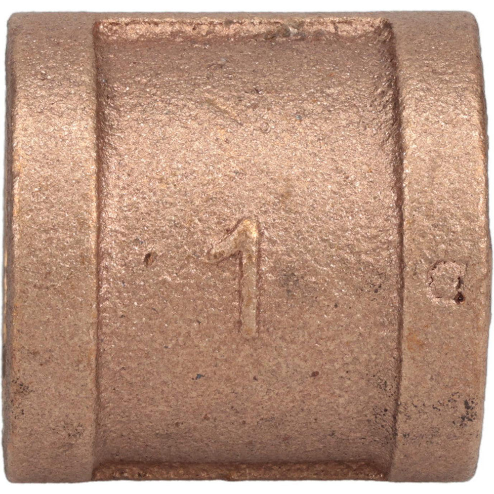 Merit Brass XNL111-16 Brass Pipe Coupling 1" Fitting, Threaded, FNPT x FNPT, Class 125, Lead Free