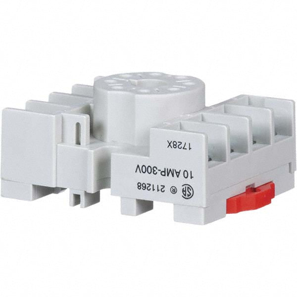 Square D 8501NR51 8 Pins, 600 VAC, 10 and 15 Amp, Octal Relay Socket