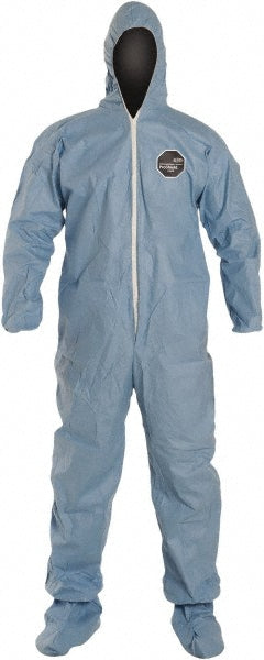 Dupont TM122SBU2X002500 Disposable Coveralls Flame Protection, Size 2X-Large, 2.4000 oz, ProShield 6 SFR, Hook & Loop Closure