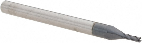 Htc Tool & Cutter Co. 130-4046 Square End Mill 3/64" Dia, 1/8" LOC, 4 Flute, Solid Carbide