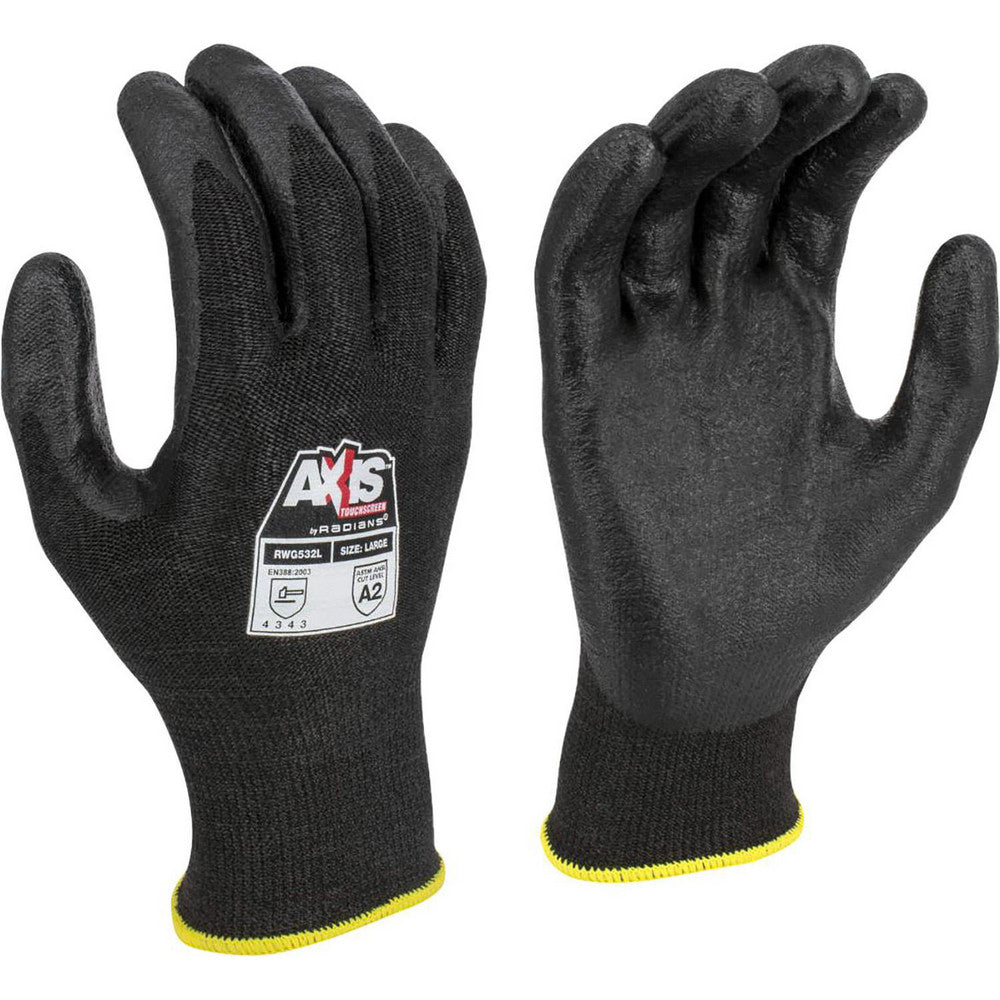 Radians RWG532L Cut-Resistant Gloves Size L, ANSI Cut A2, HPPE