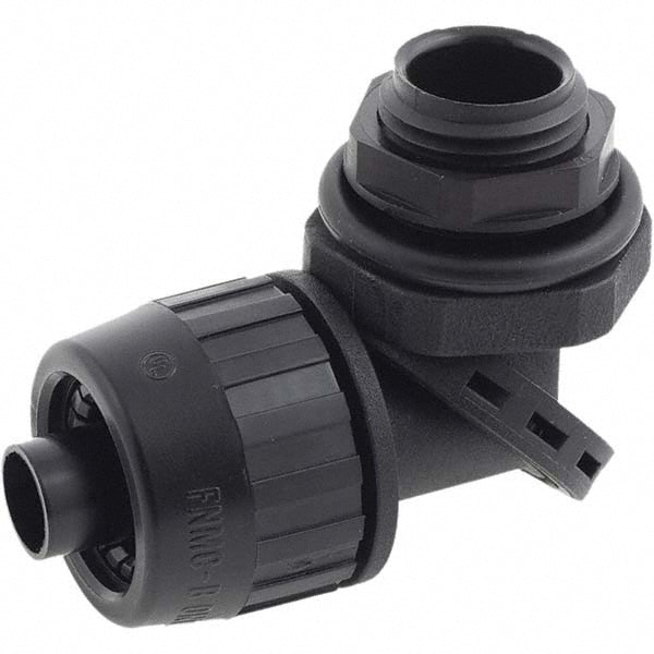 Hubbell Wiring Device-Kellems PS0509NBK Conduit Connector For Liquid-Tight, Nylon, 1/2" Trade Size