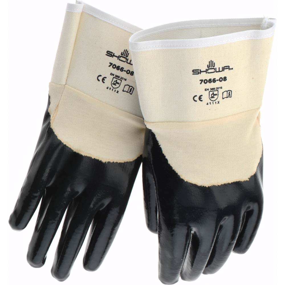 SHOWA 7066-08 Abrasion Resistant Gloves Size Small, ANSI Cut A1, Nitrile, Series 7066