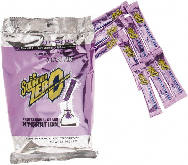 Sqwincher 159060107 Activity Drink 0.11 oz, Packet, Grape, Powder, Yields 20 oz