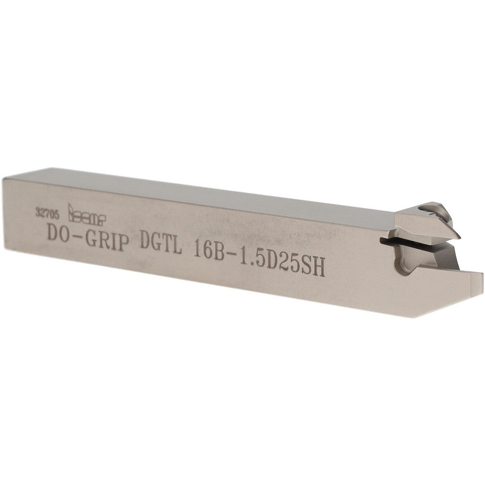 Iscar 2301581 Indexable Grooving-Cutoff Toolholder DGTL16B1.5D25SH, 1 to 1.5 mm Groove Width, 12.7 mm Max Depth of Cut, Left Hand