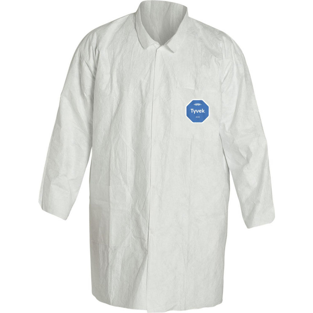 Dupont TY212SWH2X003000 Lab Coat 1.20 oz Material, Size 2X-Large, Tyvek