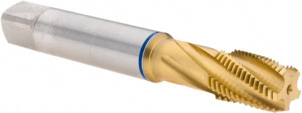 Guhring 9010880141400 1/4-18 NPT, 5 Flutes, Modified Bottoming Chamfer, TiN Finish, Cobalt, Spiral Flute Pipe Tap