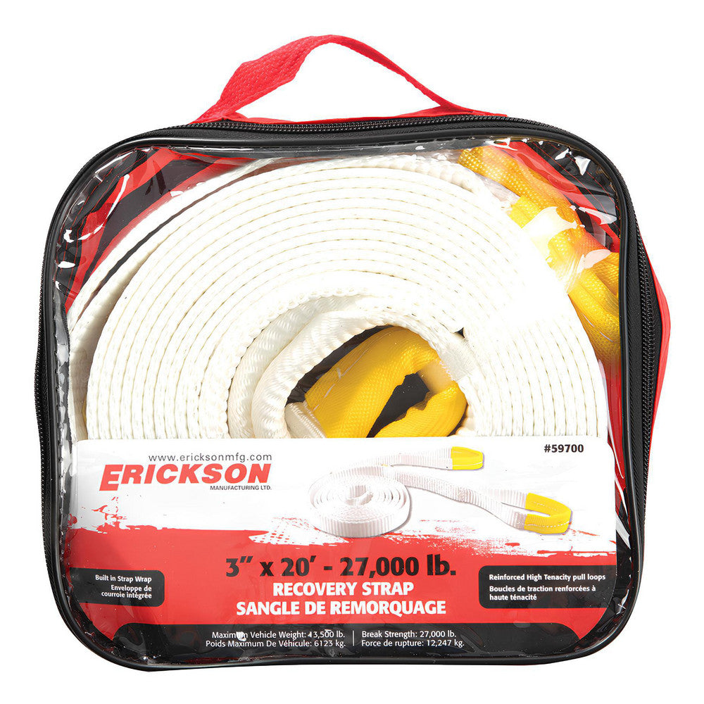 Erickson Manufacturing 59700 Strap Sling 3" Wide, 20' Long, 13,500 lb Vertical, 27,000 lb Choker