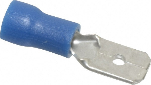 Thomas & Betts TV14-250MD-XV Wire Disconnect Male, Blue, Vinyl, 16-14 AWG, 1/4" Tab Width