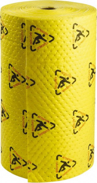 Brady SPC Sorbents CH303 Sorbent Pad Chemical & Hazmat Use, 30" Wide, 300' Long, 80 gal, Black, Red & Yellow