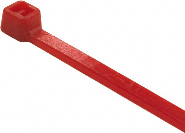 Pro-Source TSL-250-I-YR-PRO Cable Tie Duty 9.8" Long, Red, Nylon, Standard