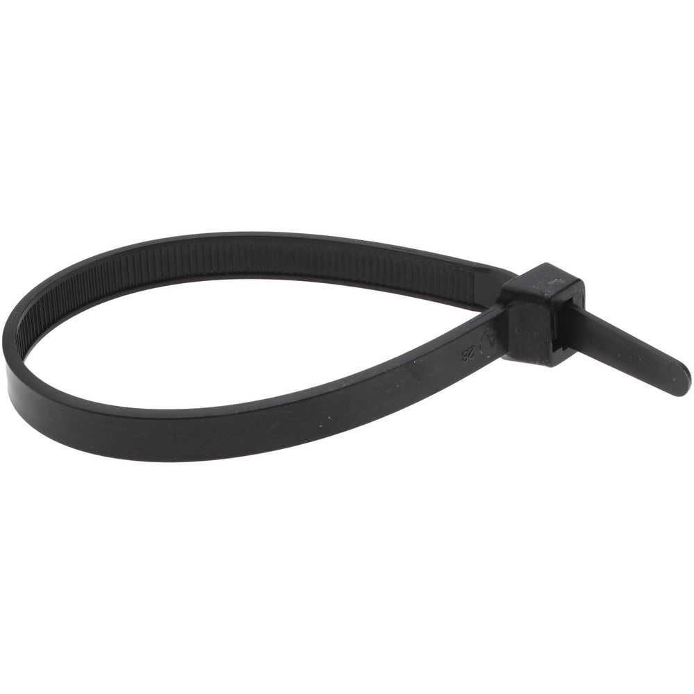Pro-Source TSL-200-LHD-YB-PRO Cable Tie Duty 8" Long, Black, Nylon, Standard