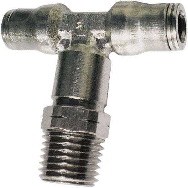 Legris 3608 06 10 Push-To-Connect Tube to Male & Tube to Male BSPT Tube Fitting Male Branch Tee, 1/8" Thread