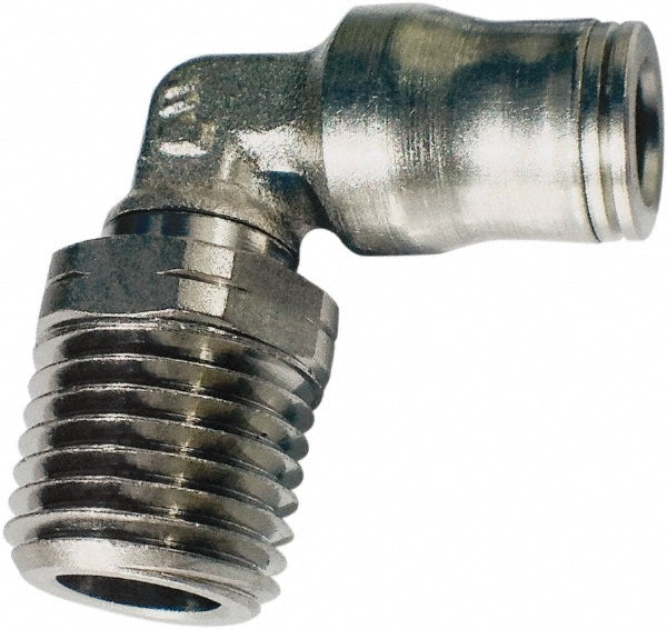 Legris 3609 06 10 Push-To-Connect Tube to Male & Tube to Male BSPT Tube Fitting Male Elbow, 1/8" Thread