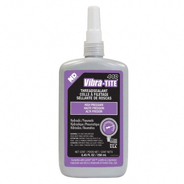 Vibra-Tite 44025 Threadlocker Purple, Liquid, 250 mL, Bottle